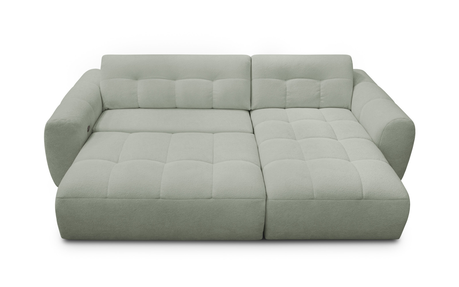 Ecksofa 4-Sitzer rechts LUMERO, hellgrün
