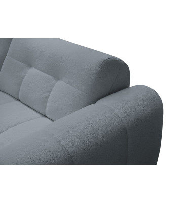 Ecksofa 4-Sitzer rechts LUMERO, graphitfarben