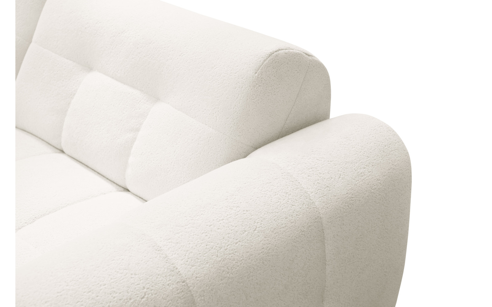 Ecksofa 4-Sitzer rechts LUMERO, creme