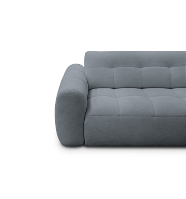Ecksofa 4-Sitzer rechts LUMERO, graphitfarben