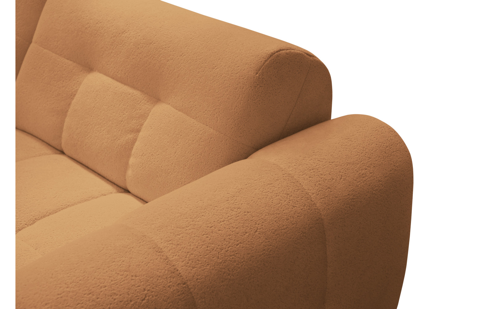 Ecksofa 4-Sitzer rechts LUMERO, orange