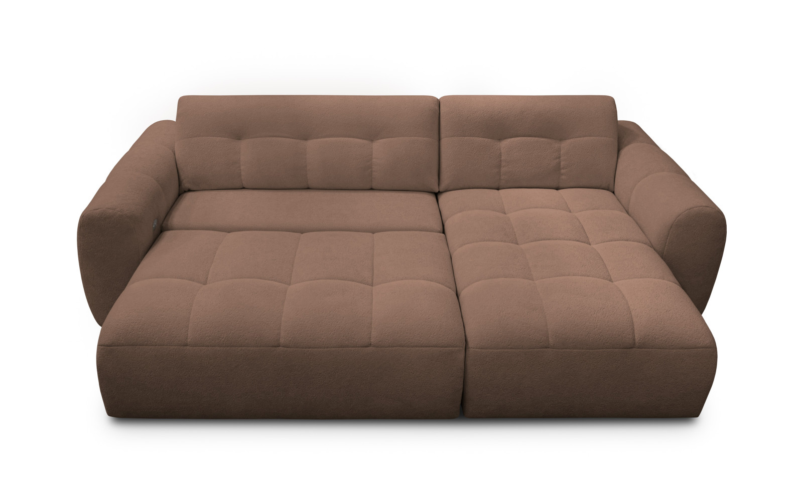 Ecksofa 4-Sitzer rechts LUMERO, braun