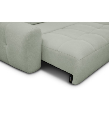 Ecksofa 4-Sitzer rechts LUMERO, hellgrün