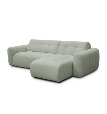 Ecksofa 4-Sitzer rechts LUMERO, hellgrün