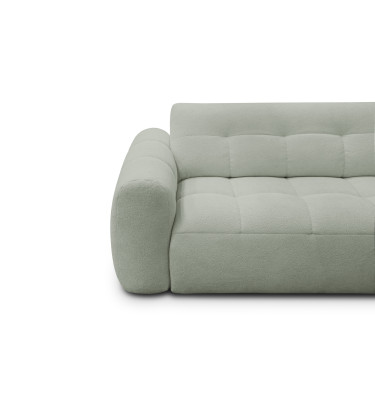Ecksofa 4-Sitzer rechts LUMERO, hellgrün
