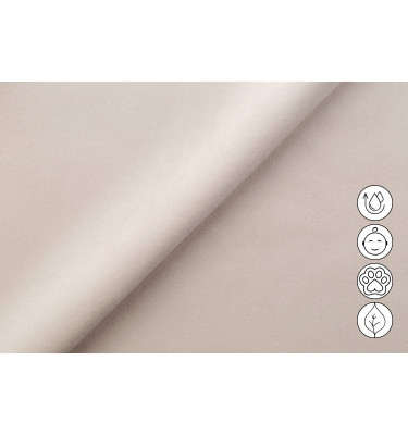 Ecksofa Relax 4-Sitzer rechts FIERO, Beiger Veloursstoff