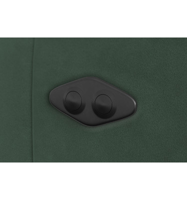 Ecksofa Relax 4-Sitzer rechts FIERO, Grüner Veloursstoff