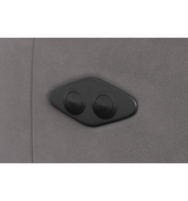 Ecksofa Relax 4-Sitzer rechts FIERO, Dunkelgrauer Veloursstoff