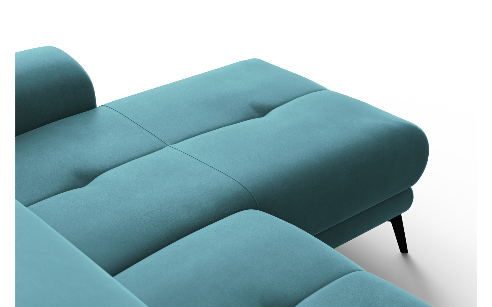 Ecksofa Relax 4-Sitzer rechts FIERO, Minter Veloursstoff