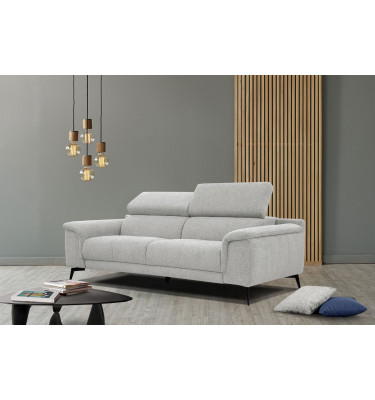 Outlet Sofa XXL 3-Sitzer mit verstellbaren Kopfstützen FIERO