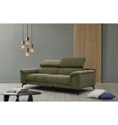 Outlet Sofa XXL 3-Sitzer mit verstellbaren Kopfstützen FIERO