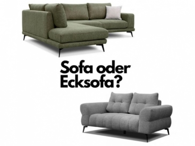 Sofa oder Ecksofa - Auswahl von Möbeln für das Wohnzimmer